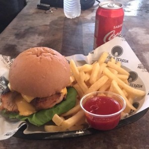 hamburguesa de pollo