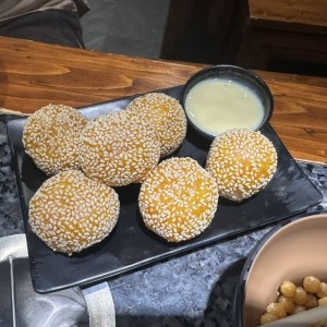 Bolita de Calabaza Frito con Queso