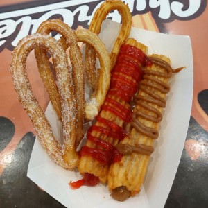 Churro dulce de leche