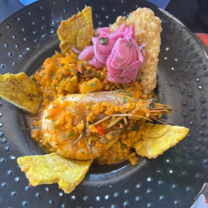 Guacho de mariscos