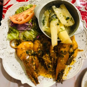 Langostinos al ajillo