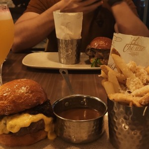 Onion soup burger