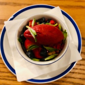 panacotta de frutos rojos