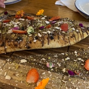 Enorme calzone de nutela