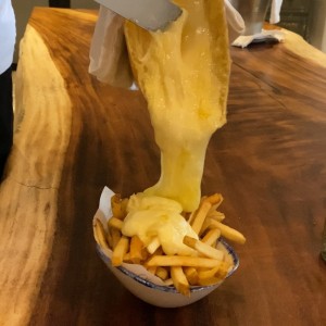 Papas con queso