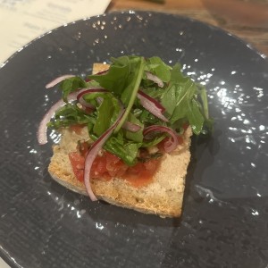 Bruschetta pate de pavo 