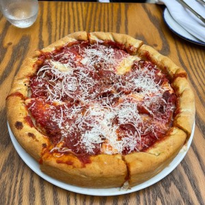 deep dish pizza
