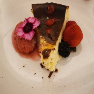 Tarta de queso y fresa