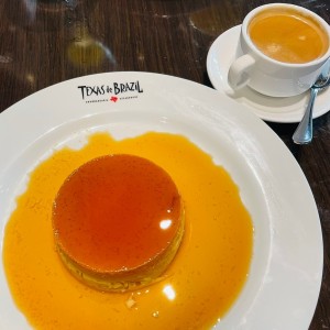 Flan de la casa + cafe