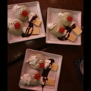 mochi con helado