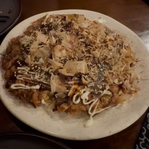 Okonomiyaki con bacon