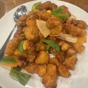 Pollo agridulce