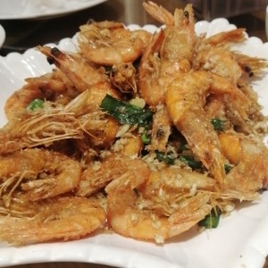 camarones con ajo