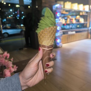 Helado de matcha