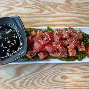 Atun y salmon crudos 