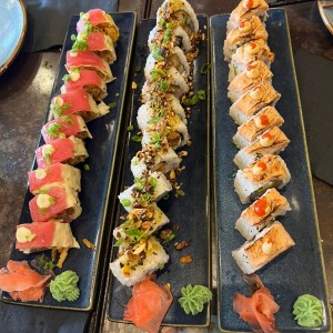 Maguro Trufado Sin Arroz-Almond Crunch Roll- Crazy Salmon Roll