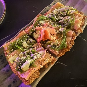 Sushi Pizzas - Smoked Salmon