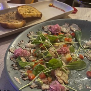 Carpacio de pulpo