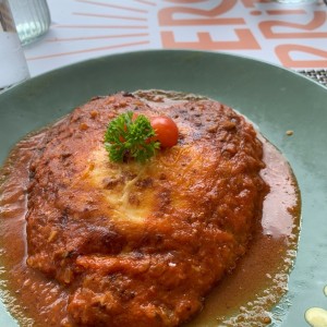 milanesa de pollo a la parmesana