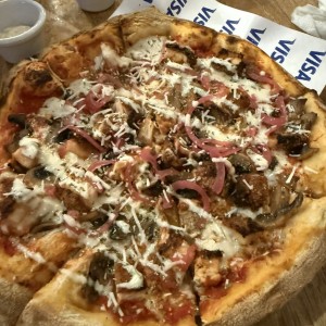 Burger pizza