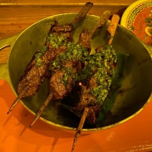 Carne en palito
