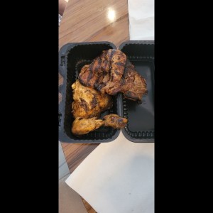 pollo con chuleta