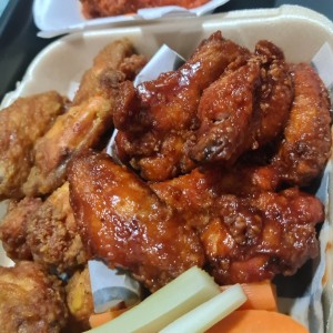 alitas sweet bbq y buffalo