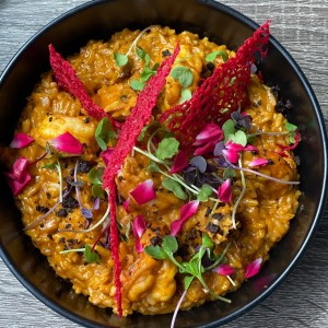 PLATOS FUERTES - RISOTTO DE LANGOSTINOS