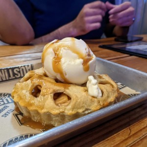 Apple pie con helado
