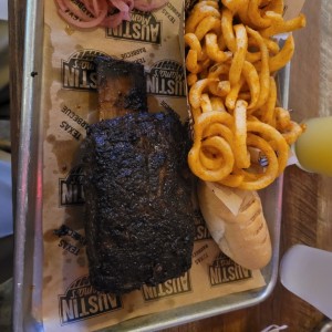 Dino Beef Rib (1 Bone) papas curly