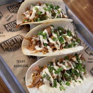 BBQ Street Tacos de Pulled pork