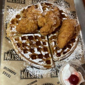 Starters - Chicken tenders con waffles