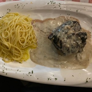 Filete de res a la gorgonzola