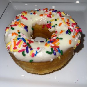 Donuts con chispas de vainilla