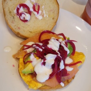 salmon brioche