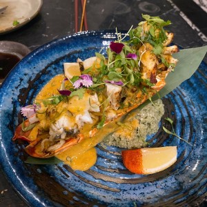 langosta a la brasa