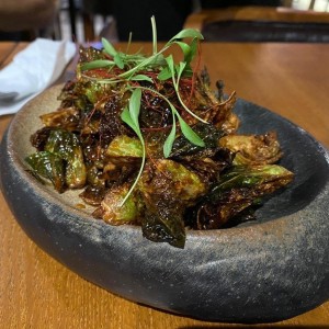Crispy brussels sproud