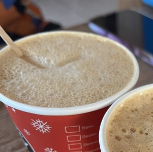 Capuccino con leche de almendras