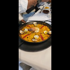 Arroz en Paella de Mariscos