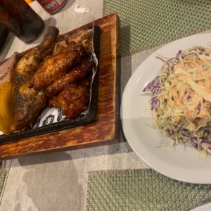 Grill Pack - Jr Platter y coleslaw