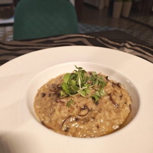 Risotto con Hongos Champiñones