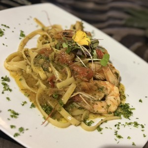 Pastas - Fettuccine con Langostinos