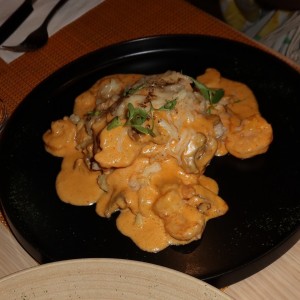 Corvina Rellena con Camarones