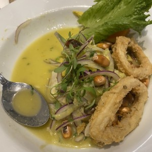 Ceviche de Corvina con Crema de Aguacate
