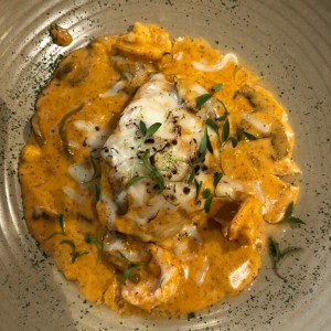 Corvina Rellena con Camarones