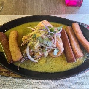 Langostinos a la piedra