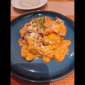 Corvina Rellena con Camarones