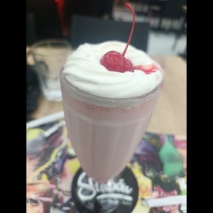 rico smoothie de fresa