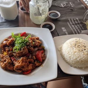 Pollo agridulce
