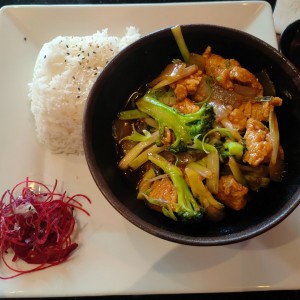Mongolian de pollo